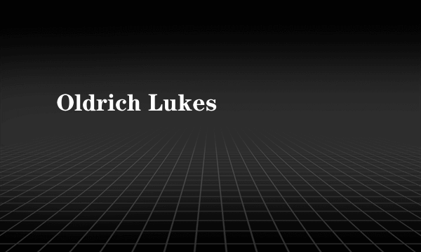 Oldrich Lukes