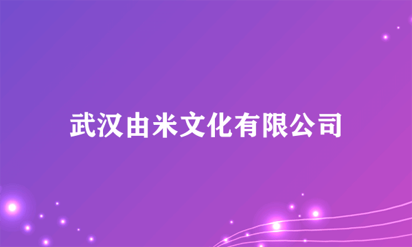 武汉由米文化有限公司