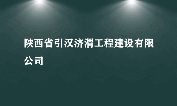 陕西省引汉济渭工程建设有限公司