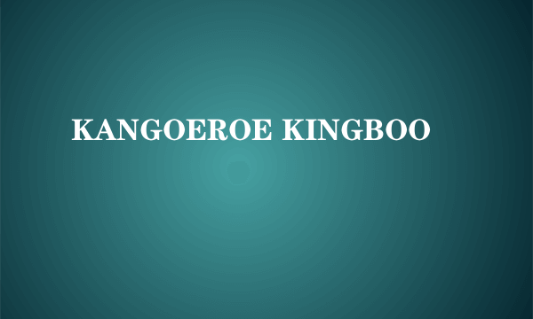 KANGOEROE KINGBOO