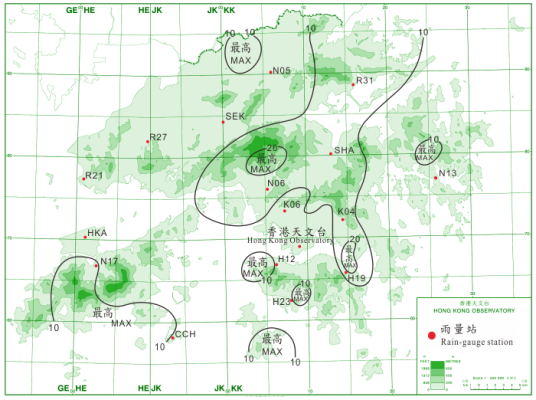 等雨量线