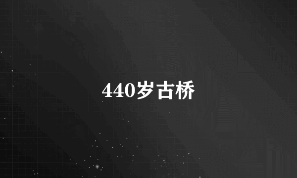 440岁古桥