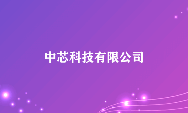 中芯科技有限公司