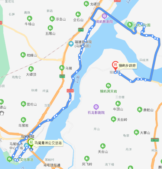 福州公交180路区间