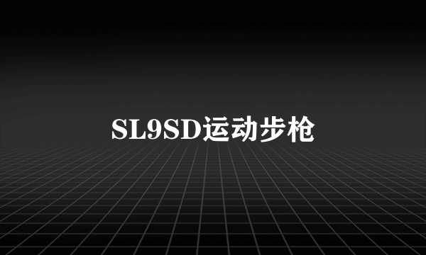 SL9SD运动步枪