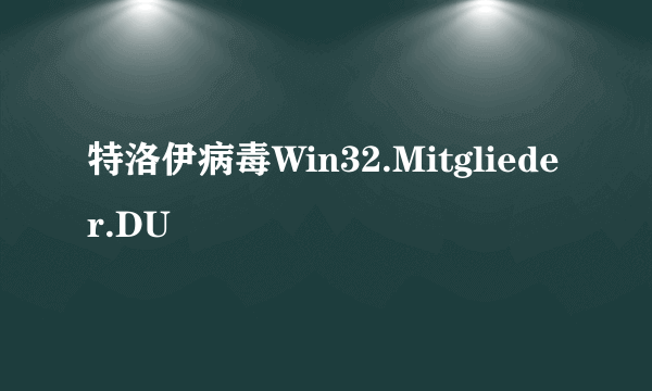 特洛伊病毒Win32.Mitglieder.DU