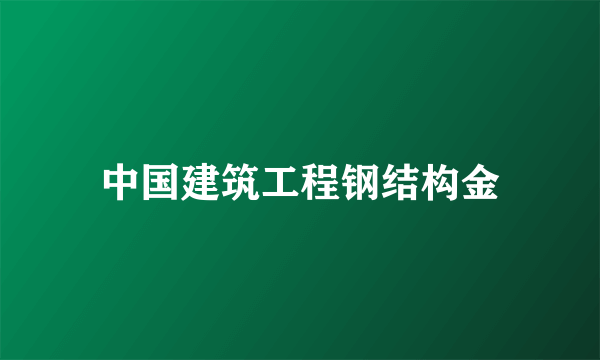 中国建筑工程钢结构金