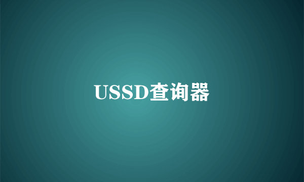 USSD查询器