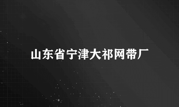 山东省宁津大祁网带厂