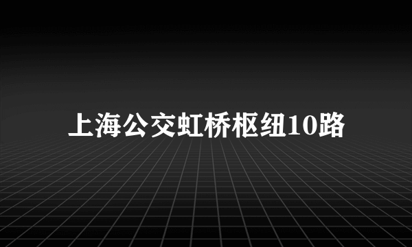 上海公交虹桥枢纽10路