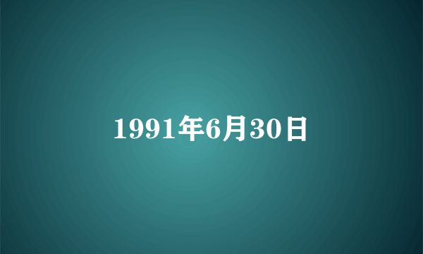 1991年6月30日