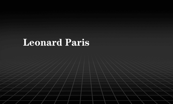 Leonard Paris