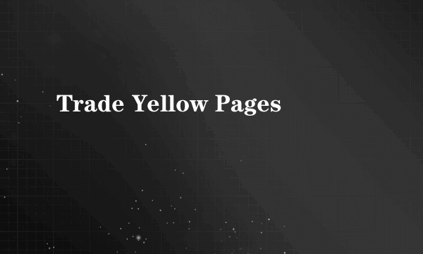 Trade Yellow Pages