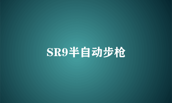 SR9半自动步枪