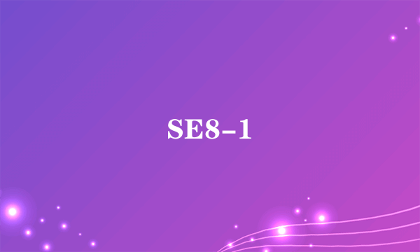 SE8-1