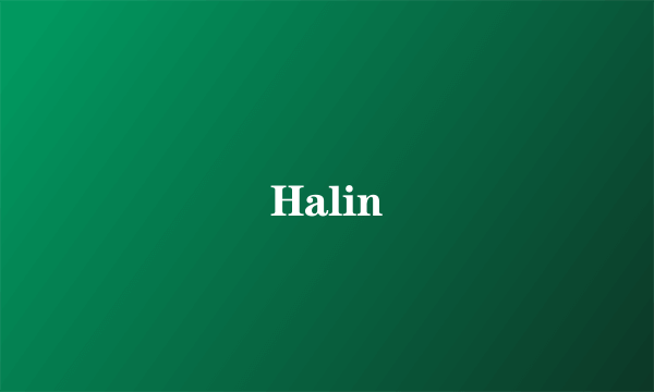 Halin