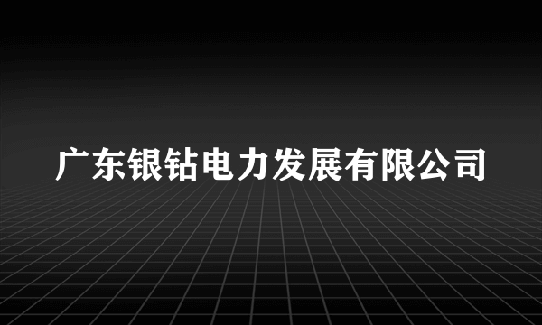 广东银钻电力发展有限公司