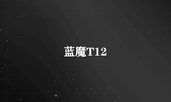 蓝魔T12