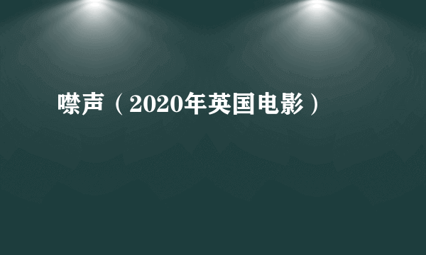 噤声（2020年英国电影）