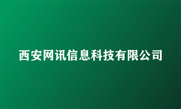 西安网讯信息科技有限公司