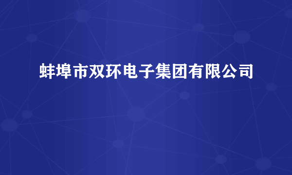 蚌埠市双环电子集团有限公司