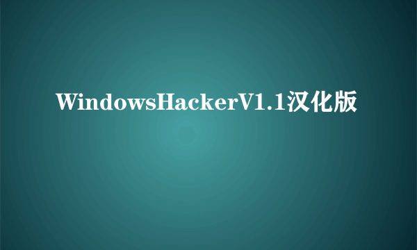 WindowsHackerV1.1汉化版