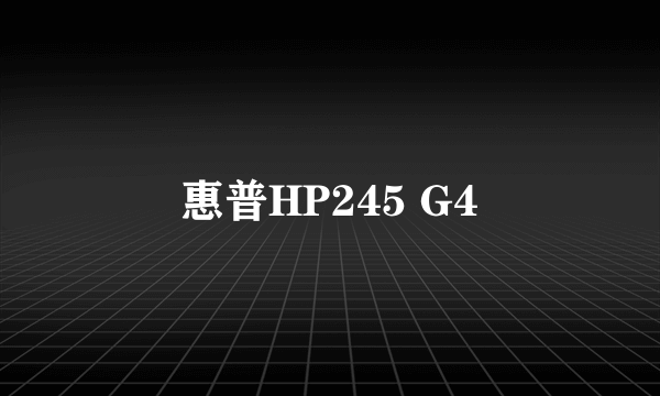 惠普HP245 G4