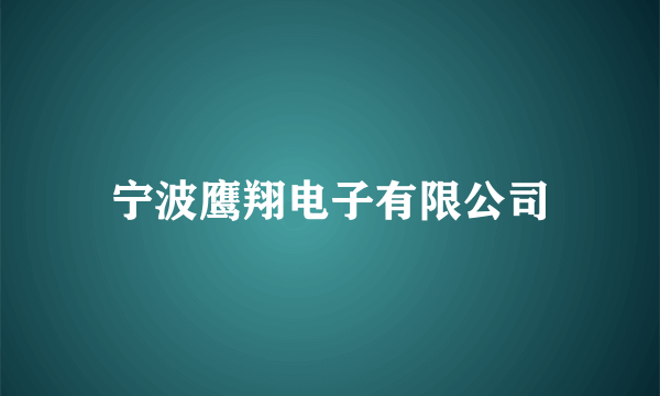 宁波鹰翔电子有限公司