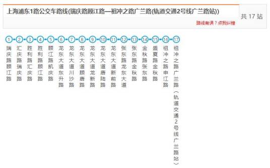 上海公交浦东1路