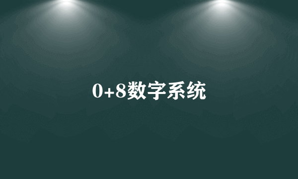 0+8数字系统