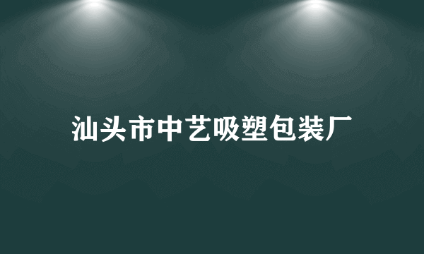 汕头市中艺吸塑包装厂