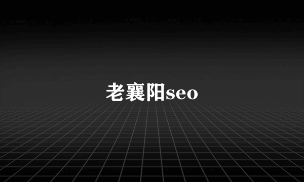 老襄阳seo