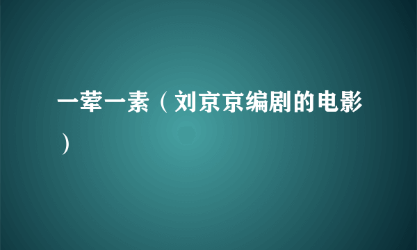 一荤一素（刘京京编剧的电影）