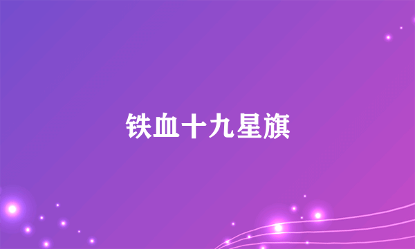 铁血十九星旗