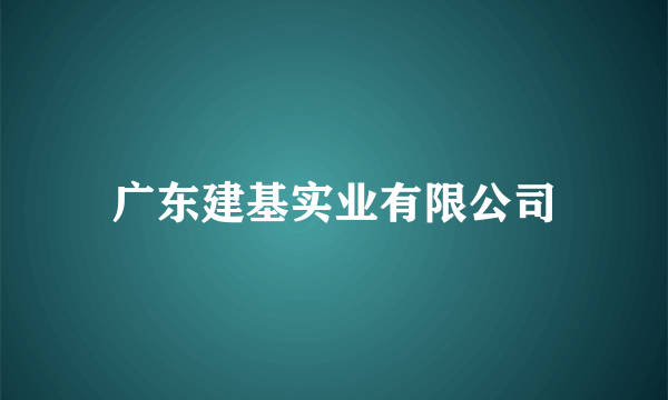 广东建基实业有限公司