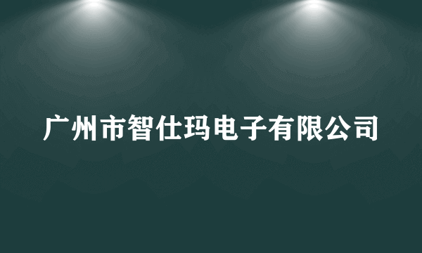 广州市智仕玛电子有限公司