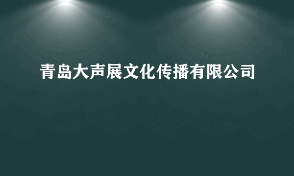 青岛大声展文化传播有限公司