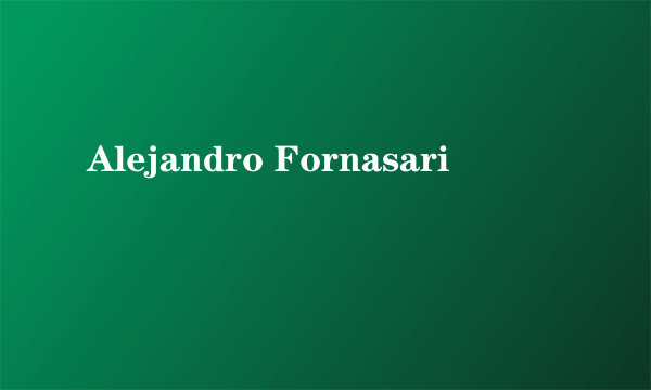 Alejandro Fornasari