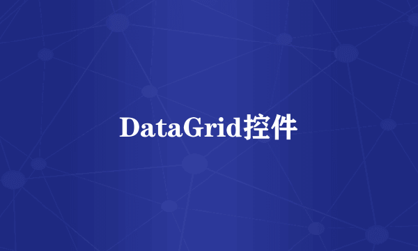 DataGrid控件