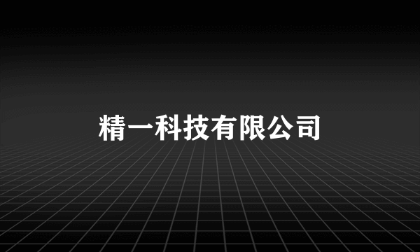 精一科技有限公司