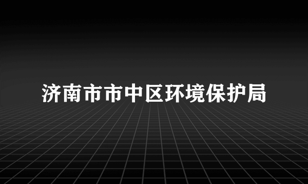 济南市市中区环境保护局