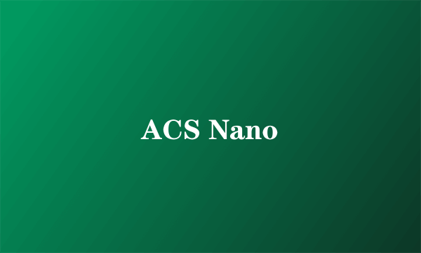 ACS Nano