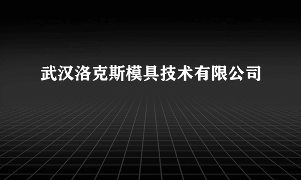 武汉洛克斯模具技术有限公司