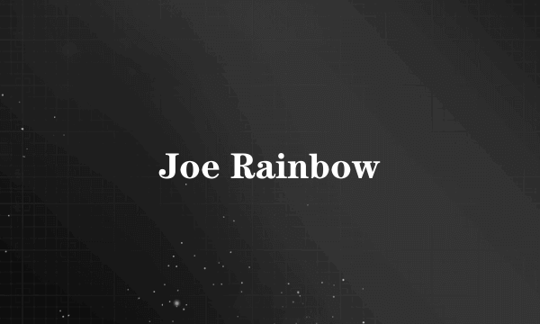 Joe Rainbow