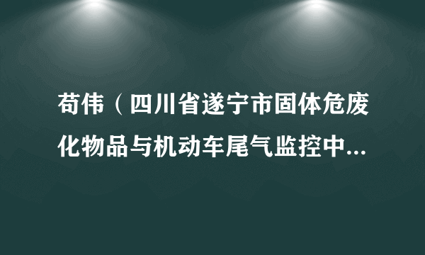 苟伟（四川省遂宁市固体危废化物品与机动车尾气监控中心主任）