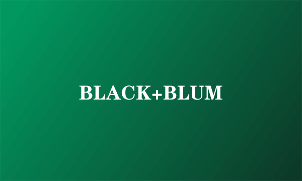 BLACK+BLUM