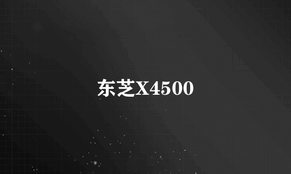 东芝X4500