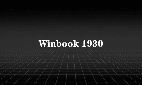 Winbook 1930