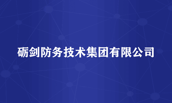 砺剑防务技术集团有限公司