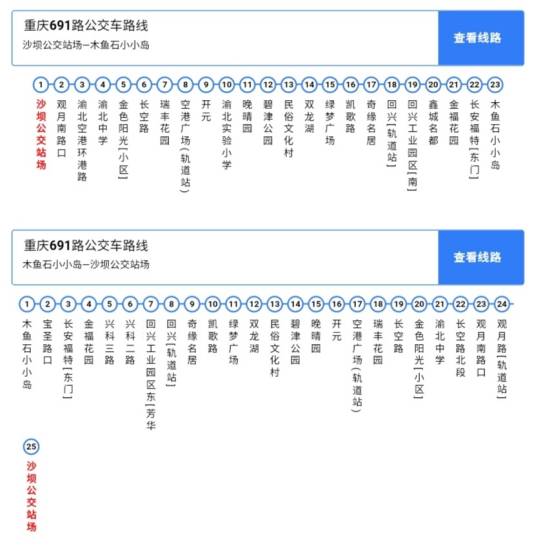 重庆公交691路